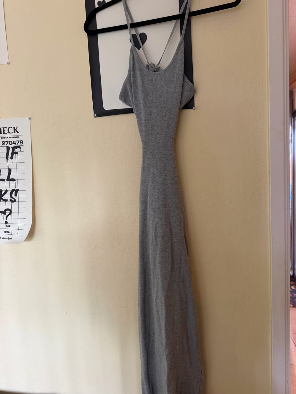 Hera Collection Grey Double-Strap Maxi Dress